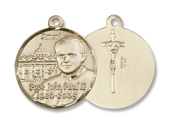 Gold Filled Pope John Paul II Pendant