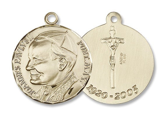 Gold Filled Pope John Paul II Pendant A-M Religious Gifts Church Supply ...