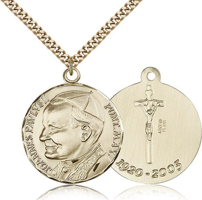 Gold Filled Pope John Paul II Pendant