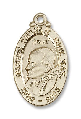 Gold Filled Pope John Paul II Pendant