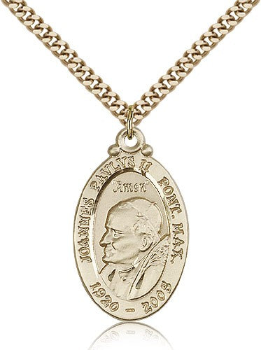 Gold Filled Pope John Paul II Pendant