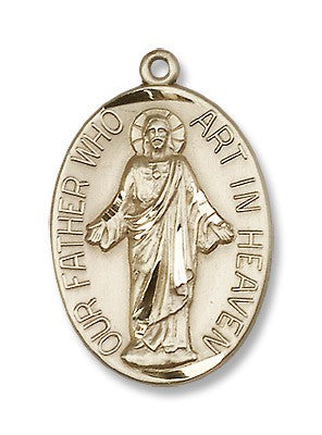 Gold Filled Our Father Pendant