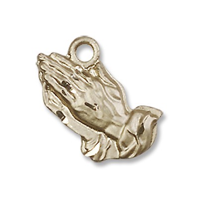 Gold Filled Praying Hands Pendant