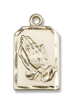 Gold Filled Praying Hands Pendant