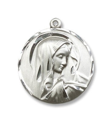 Sterling Silver Sorrowful Mother Pendant