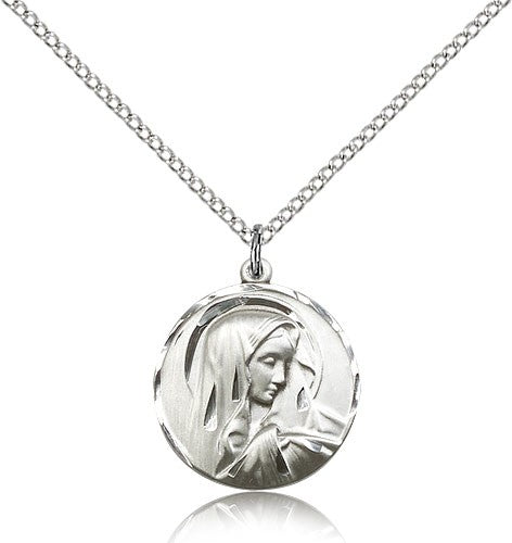 Sterling Silver Sorrowful Mother Pendant