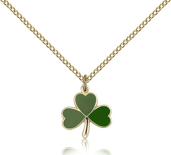 Gold Filled Shamrock Pendant