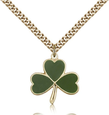 Gold Filled Shamrock Pendant