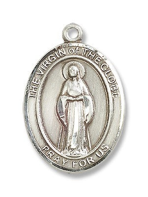 Sterling Silver Virgin of the Globe Pendant