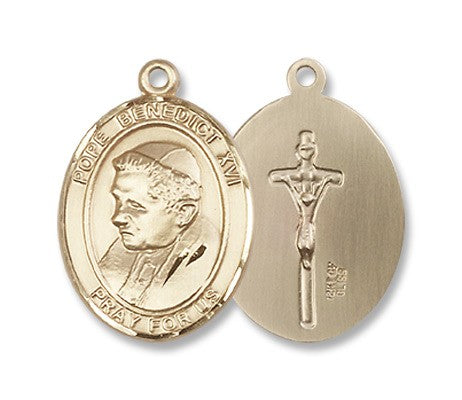 Gold Filled Pope Benedict XVI Pendant