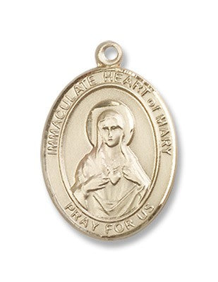 Gold Filled Immaculate Heart of Mary Pendant