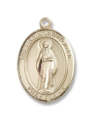 Gold Filled Virgin of the Globe Pendant