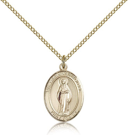 Gold Filled Virgin of the Globe Pendant