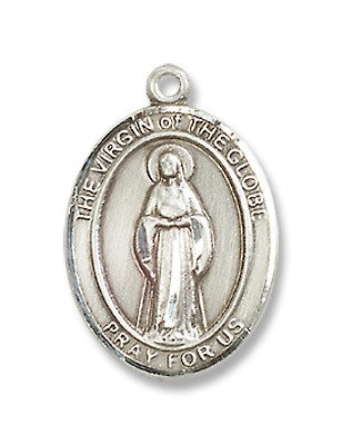 Sterling Silver Virgin of the Globe Pendant