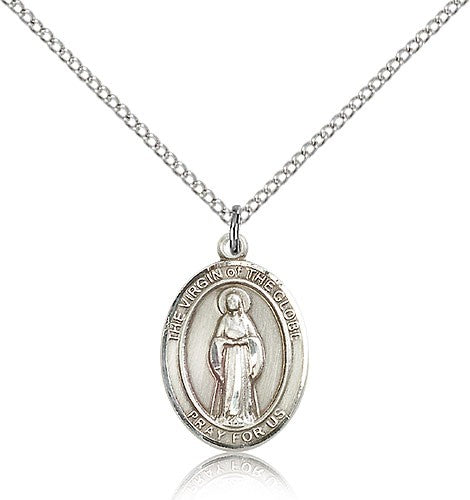 Sterling Silver Virgin of the Globe Pendant