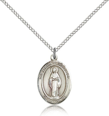 Sterling Silver Virgin of the Globe Pendant