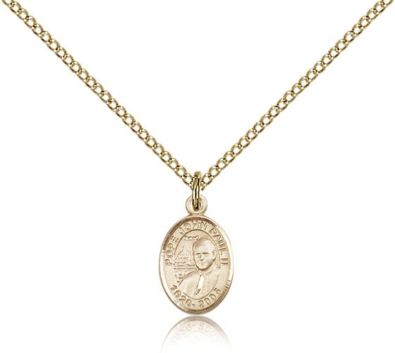 Gold Filled Pope John Paul II Pendant