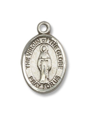 Sterling Silver Virgin Of The Globe Pendant