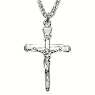 Mens Crucifix Sterling Silver w/24" Chain - Boxed