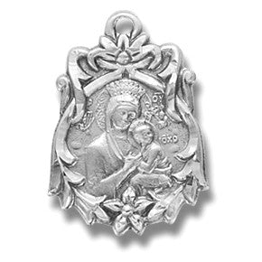 Our Lady of Perpetual Help Stainless Steel w/18" Chain - Boxed