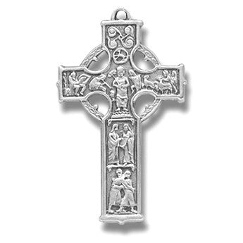 Sterling Silver Small Celtic Cross w/18" Chain - Boxed