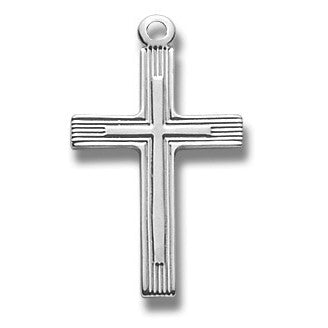 Sterling Silver Small Fancy Cross w/18" Chain - Boxed