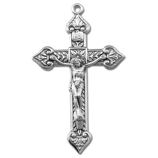 Sterling Silver Crucifix with 24" - Chain