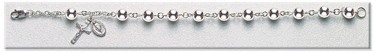 5mm Sterling Rosary Bracelet - Boxed