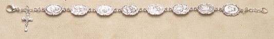 Sterling Silver Saint Bracelet - Boxed