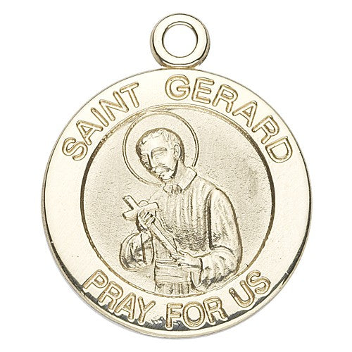 St. Gerard 14K Round w/14K Jump Ring - Boxed