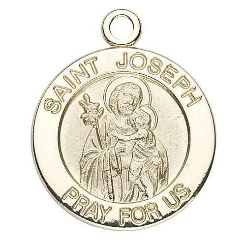 St. Joseph 14K Round w/14K Jump Ring - Boxed