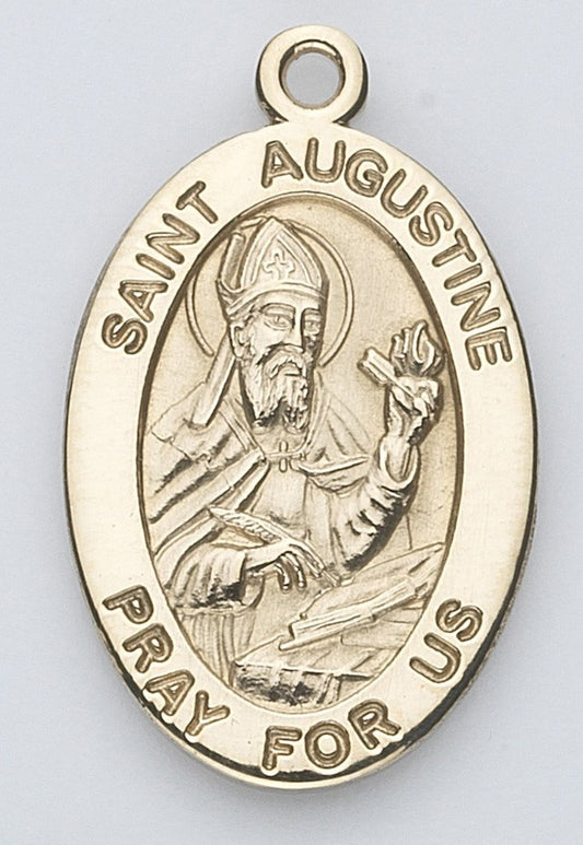 St. Augustine 14K Oval w/14K Jump Ring - Boxed