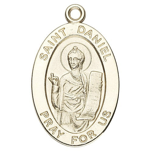 St. Daniel 14K Oval w/14K Jump Ring - Boxed