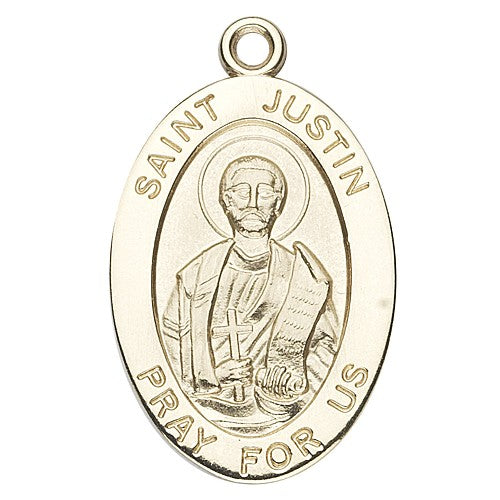 St. Justin 14K Oval w/14K Jump Ring - Boxed