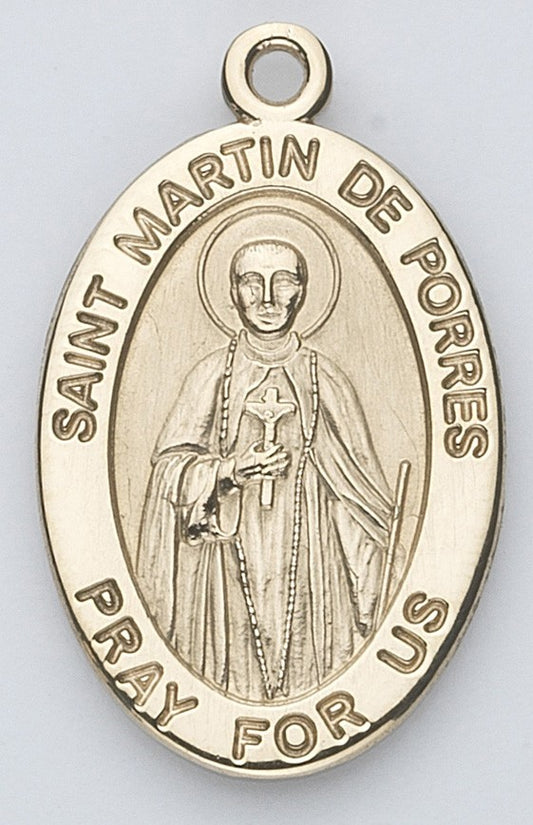 St. Martin De Porres 14K Oval w/14K Jump Ring - Boxed