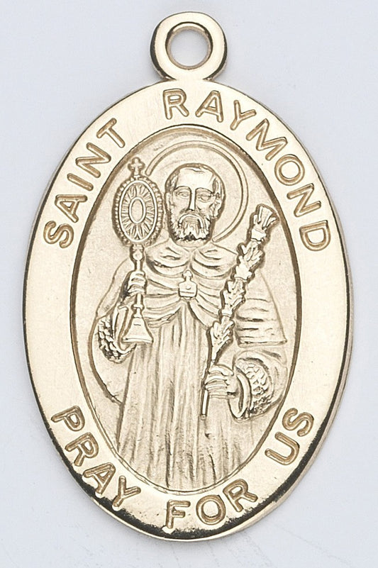 St. Raymond 14K Oval w/14K Jump Ring - Boxed