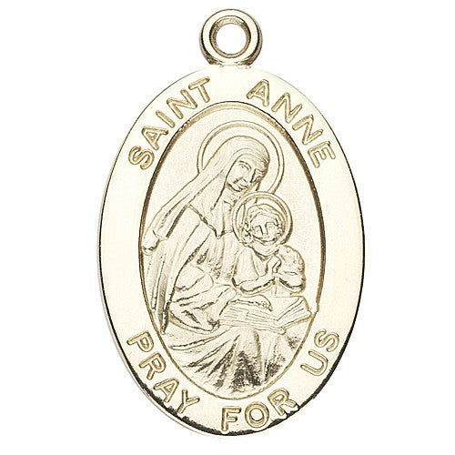 St. Anne 14K Oval w/14K Jump Ring - Boxed