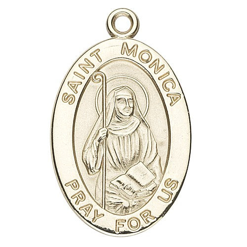 St. Monica 14K Oval w/14K Jump Ring - Boxed