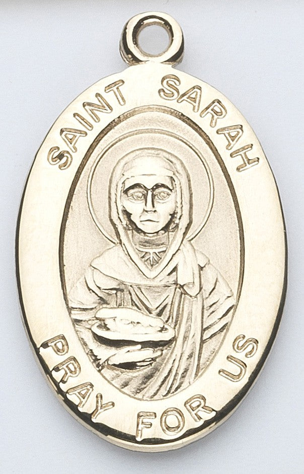 St. Sarah 14K Oval w/14K Jump Ring - Boxed