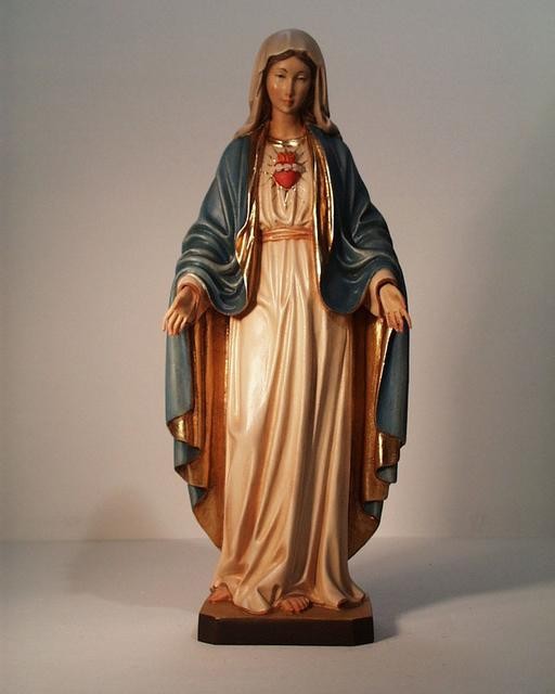 Sacred Heart of Mary - Woodcarved