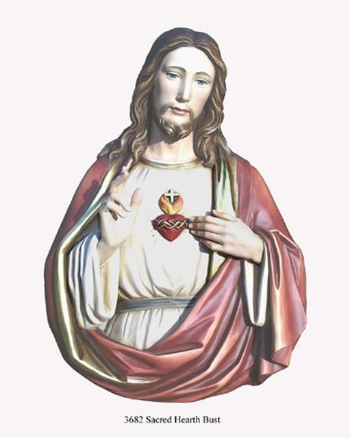 Sacred Heart Bust - PolyArt