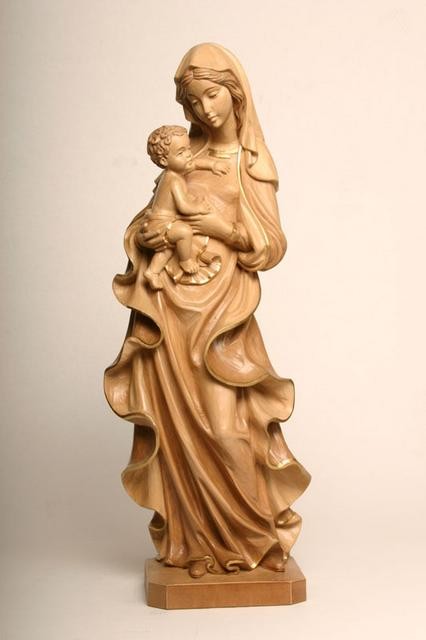 Our Lady and Child - Woodcarved