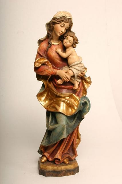 Our Lady and Child Baroque - Woodcarved