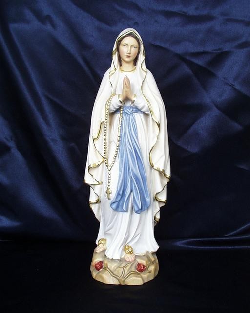 Our Lady of Lourdes - Woodcarved