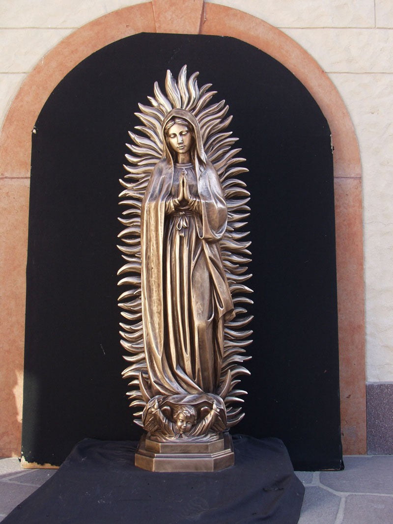 Our Lady of Guadalupe - Cast Bronze