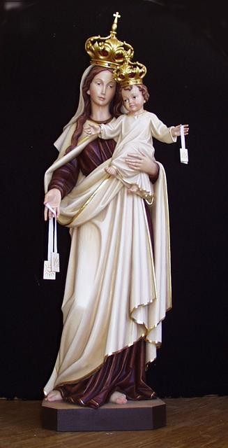 Our Lady of Mt. Carmel - Woodcarved