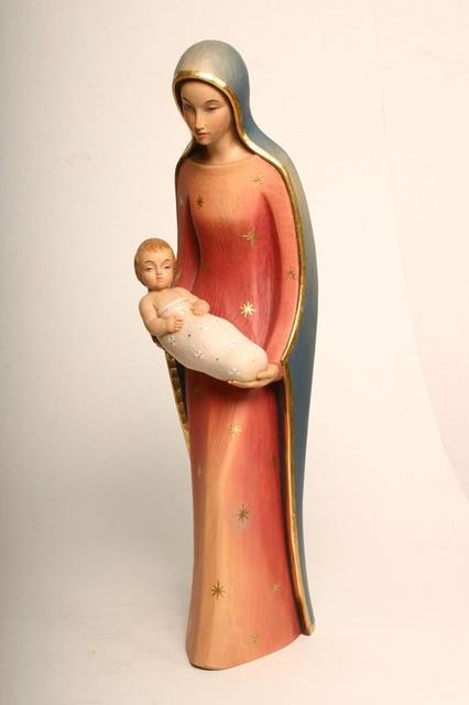 Our Lady and Child - Woodcarved