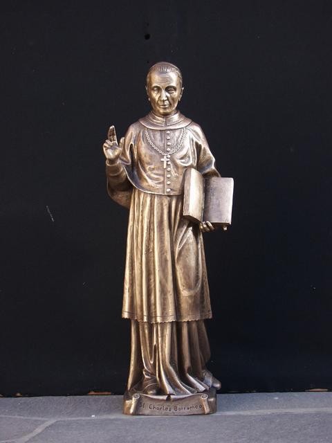 St. Charles Borromeo - Cast Bronze