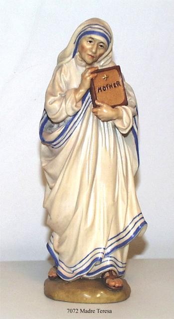 Mother Teresa - Woodcarved