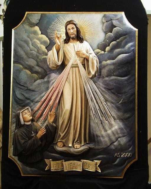 Divine Mercy Apparition Relief - PolyArt